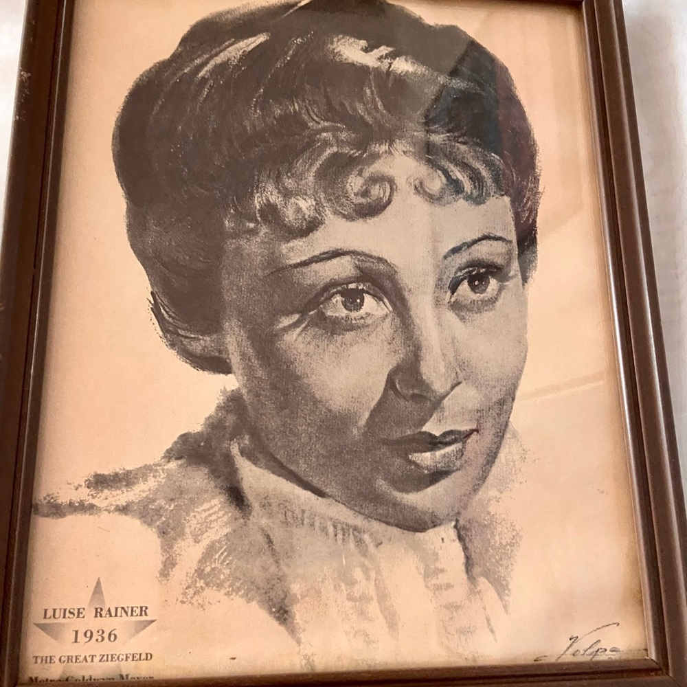 1936 Luise Rainer Portrait